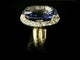 Bague 63 Bague or jaune sertie d'une Tanzanite de 16 carats 58 Facettes
