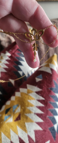 Collier Feston Art Nouveau en or jaune 58 Facettes