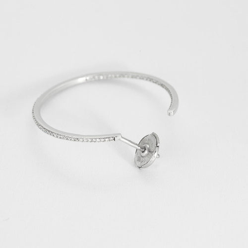 Boucles d'oreilles Messika Boucles d'oreilles Gatsby en Or blanc 18k 58 Facettes 250325