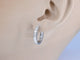 Boucles d'oreilles Boucles d'oreilles en or blanc avec diamants taille baguette 58 Facettes 2160