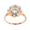 Bague 58 Bague Marguerite Or rose, Platine Diamant 58 Facettes 3904858CN
