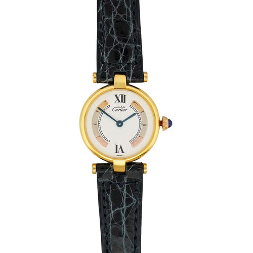 Montre CARTIER - Montre Must Vendôme - Ivory trinity dial - SM 58 Facettes