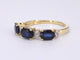 Bague Bague en or avec diamants et saphir 58 Facettes 2123