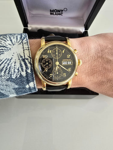 Montre Montblanc - Montre Chronographe Meisterstuck avec coffret 58 Facettes