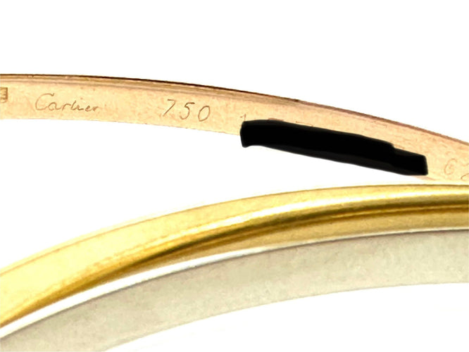 Bracelet CARTIER. Collection "Trinity", bracelet 3 ors 18K (PM) 58 Facettes