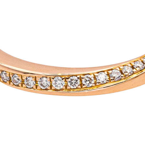 Bague 49 Bague Demi alliance Or rose Diamant 58 Facettes 4878365CN