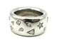 Bague 55 POMELLATO. Collection "Iconica", bague or blanc et diamants 58 Facettes