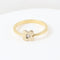 Bague Bague en or jaune 18 carats avec diamant taille brillant 58 Facettes 129540B