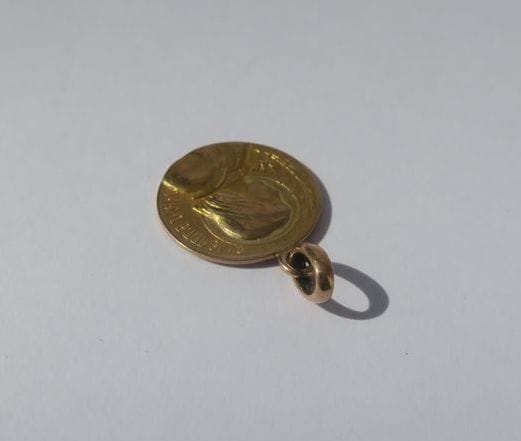 Pendentif Médaille pendentif Jeanne d’Arc biface 58 Facettes