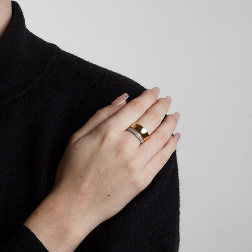 Bague 54 Double bague diamants 58 Facettes 2540