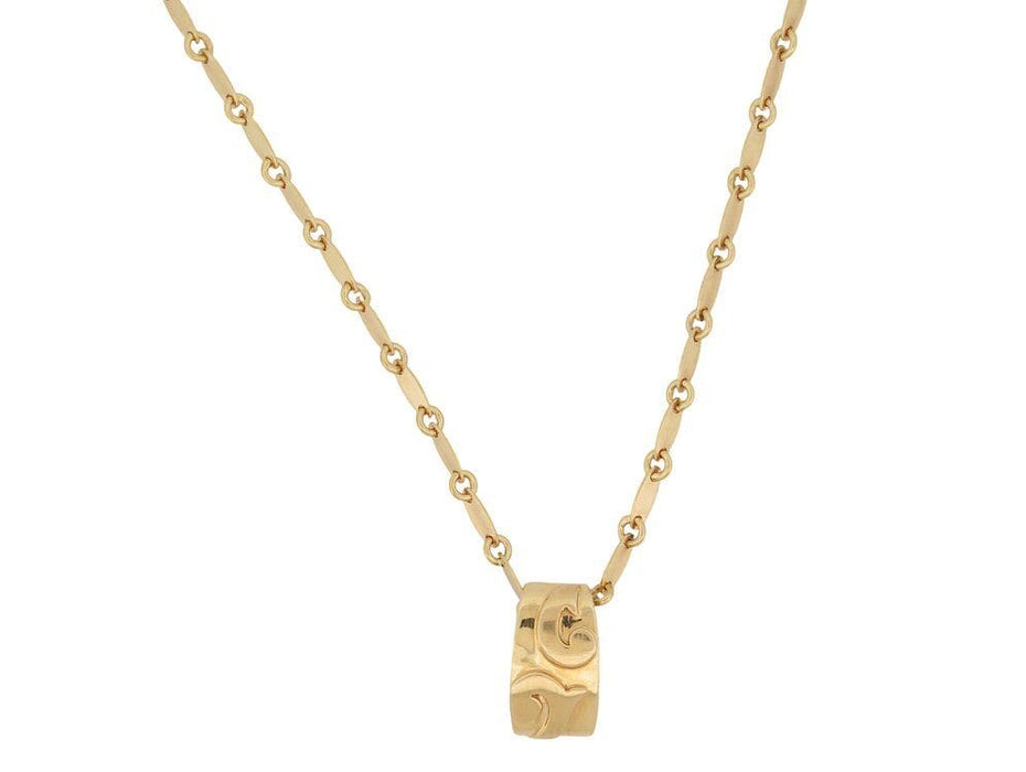 Collier collier GUY LAROCHE pendentif et chaine 40cm en or jaune 18k 9.1gr 58 Facettes 265583