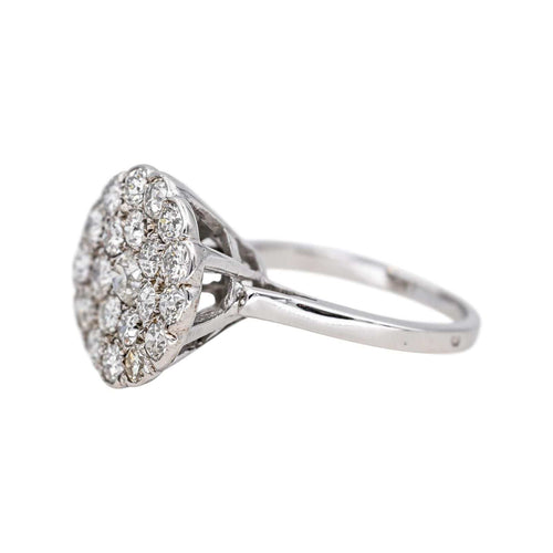 Bague 53.5 Bague Or blanc Diamant, Diamants 58 Facettes 4712453CN