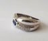 53 Bague or blanc saphir diamants 58 Facettes
