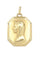 Pendentif Médaille or jaune notre dame de lourdes 58 Facettes 092501