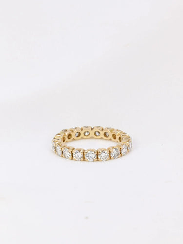 Bague 52 Alliance américaine or jaune diamants 1,9 ct 58 Facettes J73