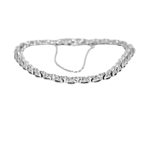 Bracelet Bracelet or blanc et diamants 58 Facettes BO/250017 NSS
