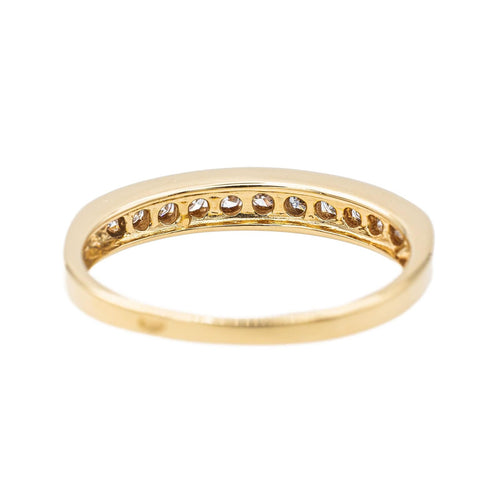 Bague 52 Bague Demi alliance Or jaune Diamant 58 Facettes 3002244CN