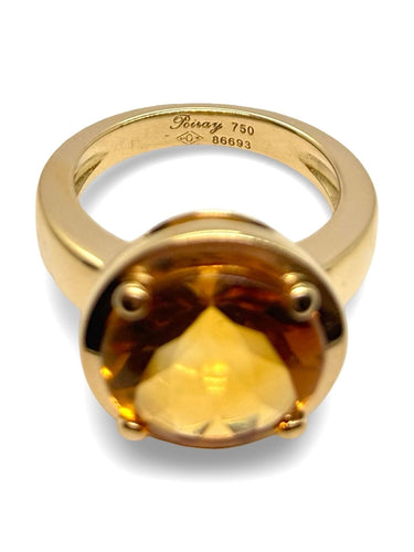 Bague Poiray modèle Filles or jaune et citrine