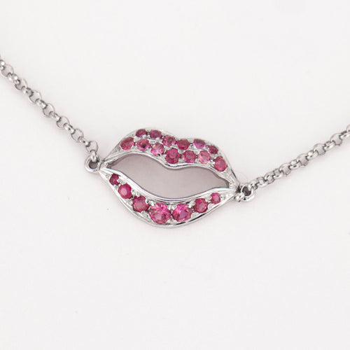 Bracelet Bracelet Or Blanc Saphirs Roses STEFFERE Haute Joaillerie 58 Facettes