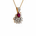 Pendentif Pendentif or jaune rubis diamants 58 Facettes 2-PEE1-GS515-01