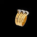 Bague 53 CARTIER - Trilium Model Diamond Gold Ring 58 Facettes