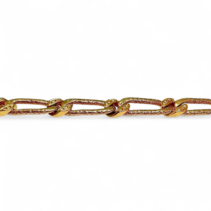 Bracelet Georges LENFANT - Rare Bracelet en or jaune pavé de diamants. 58 Facettes