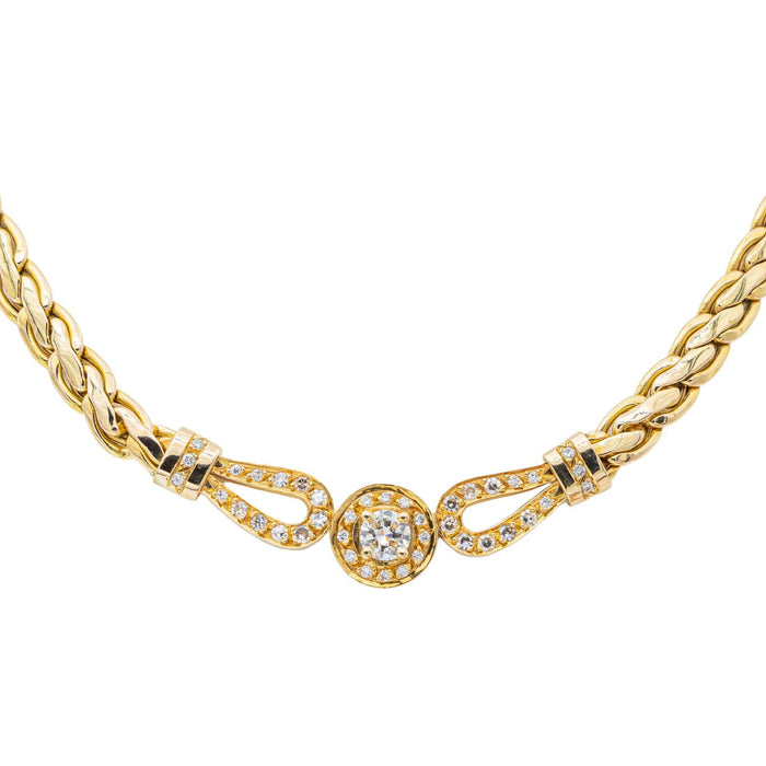 Collier Collier Or jaune Diamant 58 Facettes 3351146CN