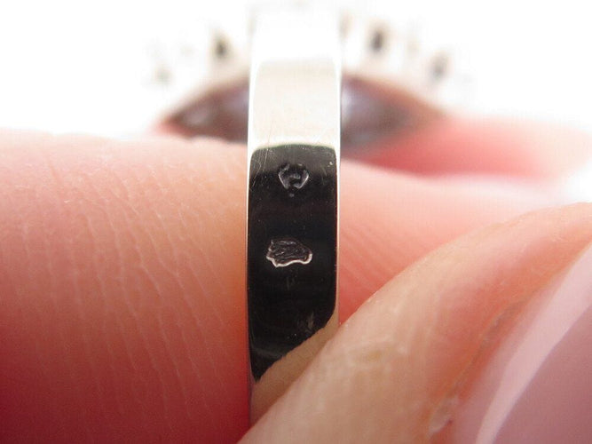 Bague 56 bague marquise en or blanc sertie saphir & diamants 58 Facettes 261889