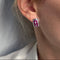 Boucles d'oreilles Boucles d'oreilles Rubis et diamants 58 Facettes
