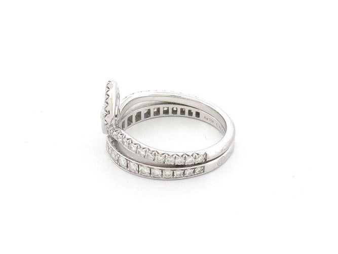 Bague 52 bague CHAUMET josephine diptyque en or blanc diamants 58 Facettes 261824