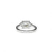 Bague 53 Bague solitaire en or blanc serti de diamants. 58 Facettes