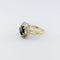 Bague 51 Bague en or jaune 18 carats, saphir et diamants 58 Facettes 33096