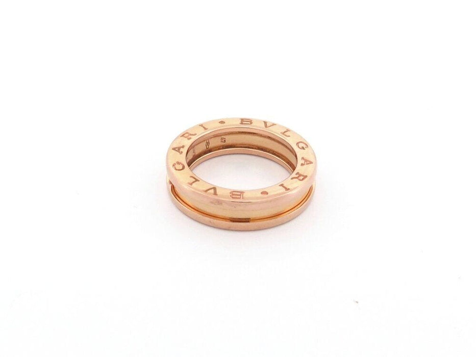 Bague 47 bague BULGARI b.zero1 or rose 58 Facettes 261747