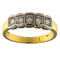 Bague 55 Bague en or jaune et blanc sertie de 5 diamants de 0,70 ct 58 Facettes G3839