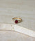 Bague 54 Bague or jaune, rubis et diamant poire 58 Facettes