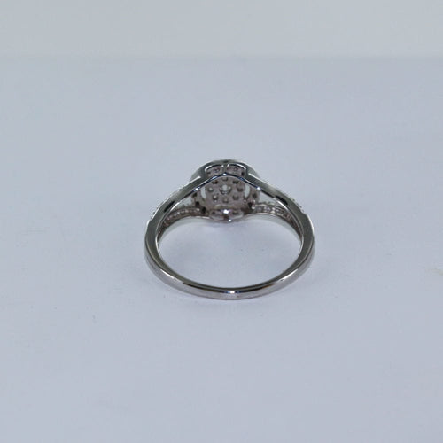 Bague Bague Or blanc Diamant 58 Facettes