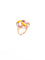 Collier Bague + collier en or rose 18 carats , pierres de lune et diamants 58 Facettes