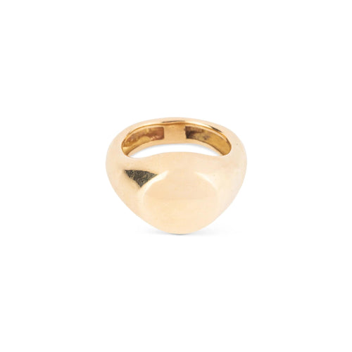 Bague 56.5 Bague chevalière or jaune 18k signée de la maison Chaumet 58 Facettes 1