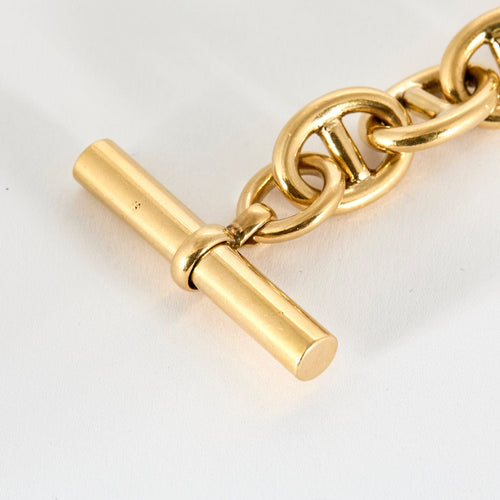 Bracelet Bracelet or jaune maille chaine d'ancre 58 Facettes BIA0832