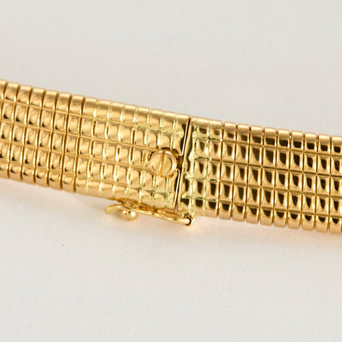 Collier articulé or jaune