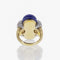 Bague 51 Bague cabochon lapis-lazuli Or Et Diamants 58 Facettes 2.17133