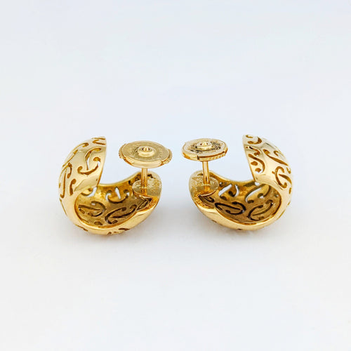 Boucles d'oreilles Boucles d'oreilles Poiray en or jaune 58 Facettes 32188