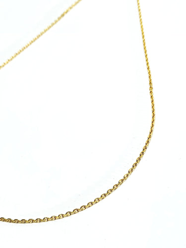 Bague Chaîne en or maille forçat 58 Facettes