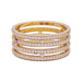 Ring 54 Hermès ring, “Ariane”, pink gold, diamonds. 58 Facettes 33590