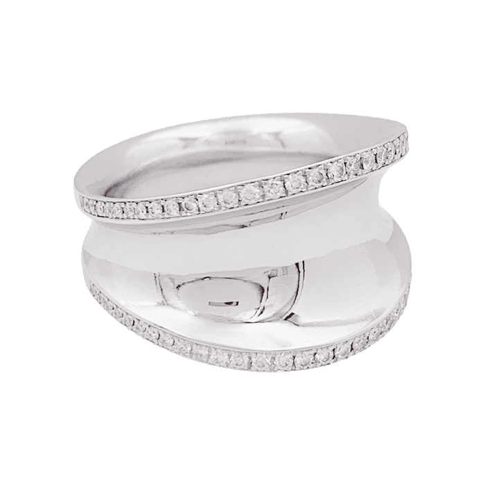 Bague 53 Bague Chopard "Impérial" or blanc, diamants. 58 Facettes 34150