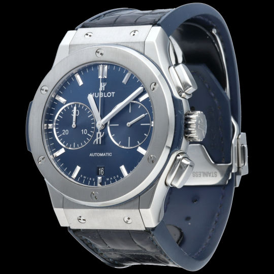 Hublot Montre Classic Fusion Chronograph Titanium Blue 45