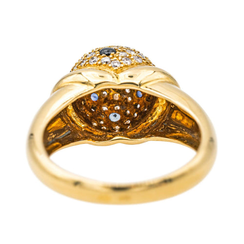 Bague 56 Bague Or jaune Diamant, Saphir 58 Facettes 577641GD