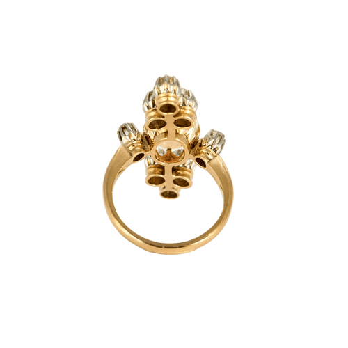 Bague 55 BAGUE OR JAUNE, OPALE ET DIAMANTS 58 Facettes BO/240035