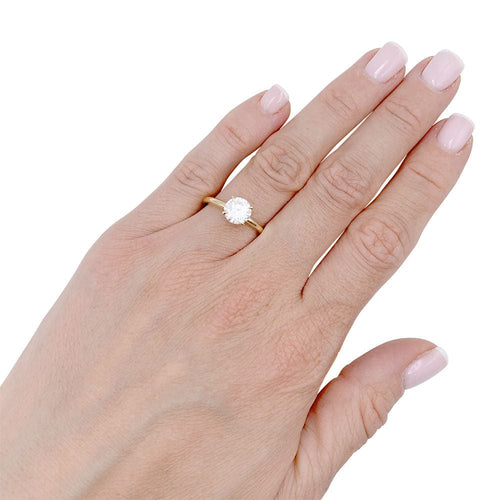 Bague 53 Bague solitaire or jaune diamant. 58 Facettes 32641