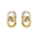 Boucles d'oreilles Deux boucles d'oreilles en or et diamants 58 Facettes 29697